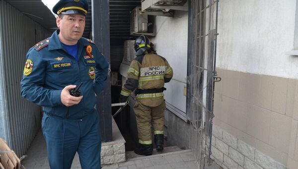 Пожар в торговом центре Московский в Севастополе. 7 мая 2019