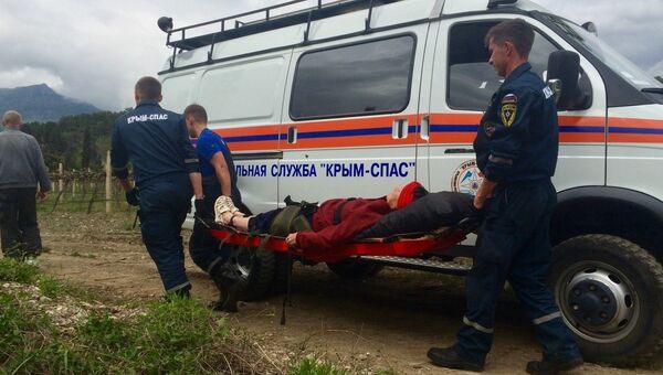 Спасательная операция в горах Крыма