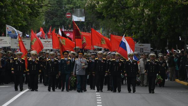 Военный парад в честь Дня Победы в Севастополе. 9 мая 2019