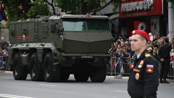Военный парад в честь Дня Победы в Симферополе. 9 мая 2019
