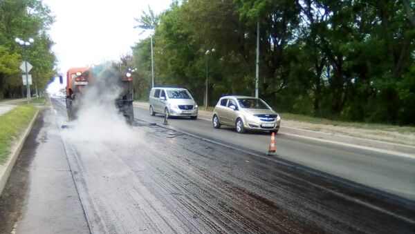 Крымавтодор отремонтировал участок дороги на выезде из Феодосии