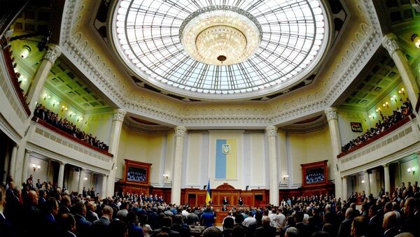 Зал заседаний Верховной рады Украины. Архивное фото.
