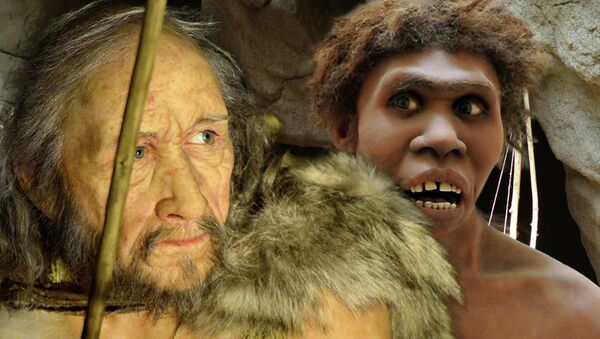 Кроманьонец и неандерталец