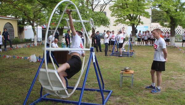 Участники Всеармейского этапа конкурса «Авиадартс-2019» в Крыму провели соревнования по физической подготовке