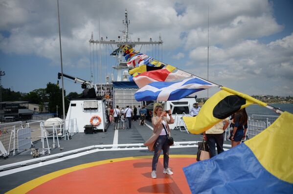 Выставка пограничных кораблей в Севастополе в рамках празднования Дня пограничника