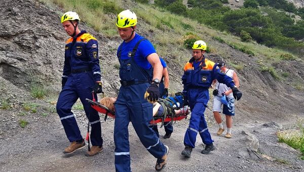Спасательная операция в горах Крыма