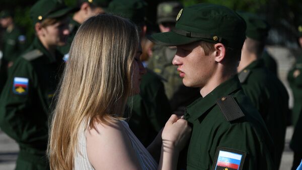 Отправка призывников из Крыма на службу в армию