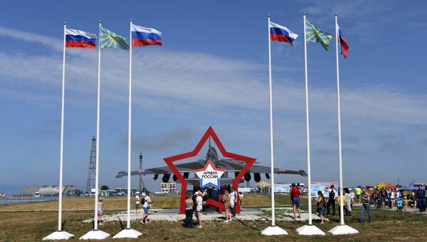 Выставка военной техники в рамках шоу Авиамикс, которое проходило в рамках всероссийского этапа конкурса Авиадартс-2019