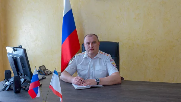 Начальник Крымского линейного управления МВД России на транспорте Денис Никаноров