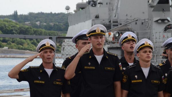 Прибытие в Севастополь после дальнего похода малого ракетного корабля Черноморского флота Орехово-Зуево