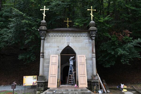 Часовня в Косьмо-Дамиановском монастыре Часовня в Косьмо-Дамиановском монастыре
