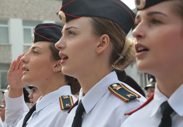 На торжественной церемонии выпуска лейтенантов полиции в Крымском филиале Краснодарского университета МВД России в Симферополе