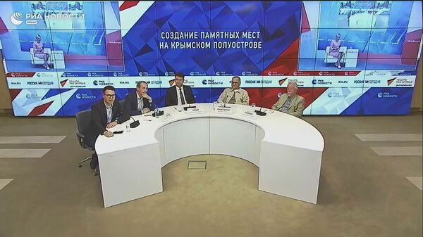 Видеомост, посвященный созданию памятных мест на Крымском полуострове Видеомост, посвященный созданию памятных мест на Крымском полуострове