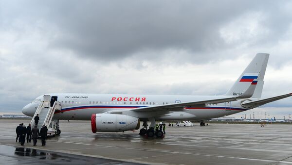 Самолет ТУ-204-300 Специального Летного Отряда Россия. Архивное фото