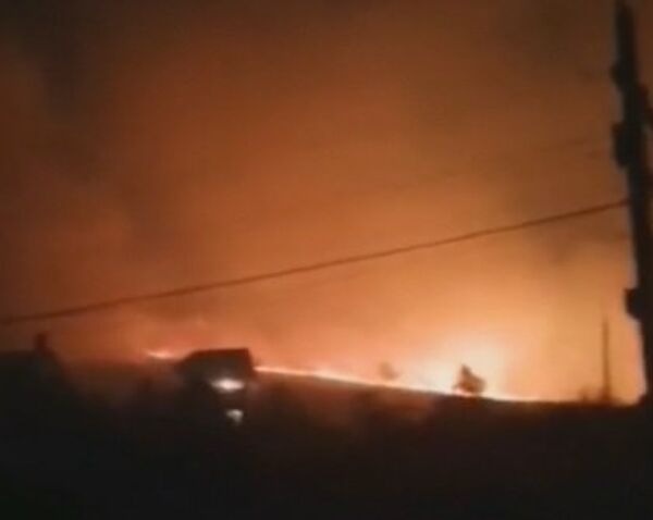 Пожар в Орджоникидзе