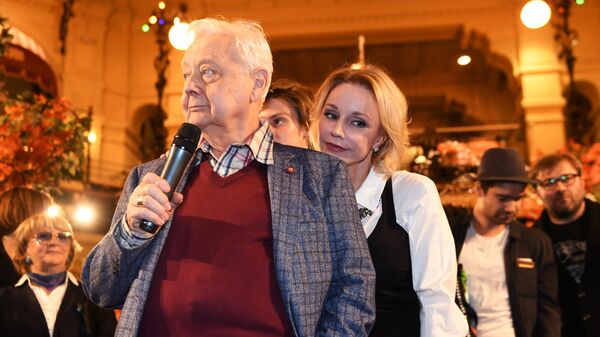 Олег Табаков с супругой актрисой Мариной Зудиной. Архивное фото