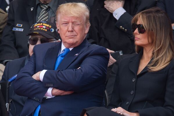 Президент США Дональд Трамп с супругой Меланьей