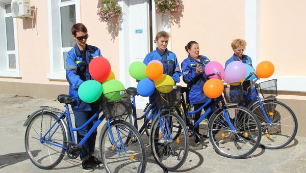 Феодосийские почтальоны получили велосипеды