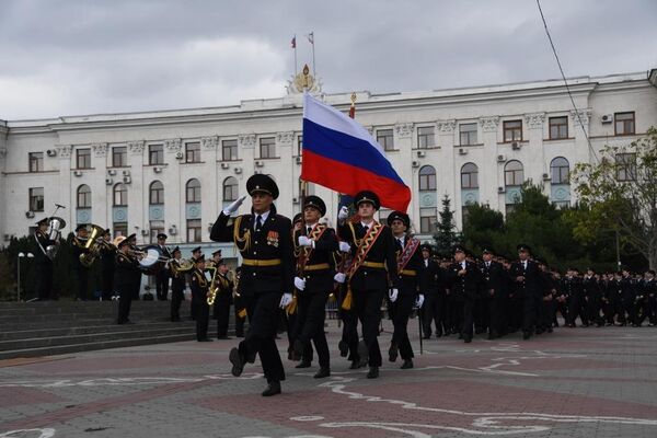 Торжественная церемония приведения к Присяге курсантов Крымского филиала Краснодарского университета МВД России 1 курса набора 2019 года. Торжественная церемония приведения к Присяге курсантов Крымского филиала Краснодарского университета МВД России 1 курса набора 2019 года.