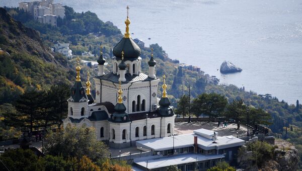 Церковь Воскресения Христова в поселке городского типа Форос в Крыму.