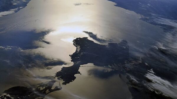 Крым из космоса. Фото космонавта Олега Скрипочки.