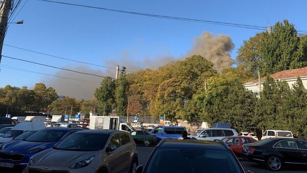Пожар на стадионе Локомотив