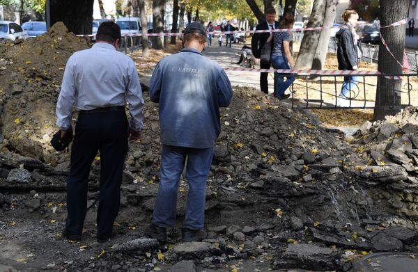 Ремонт на бульваре Франко в Симферополе Ремонт на бульваре Франко в Симферополе