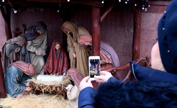 Всеношное бдение на Рождественский сочельник в Александро-Невском соборе Симферополя