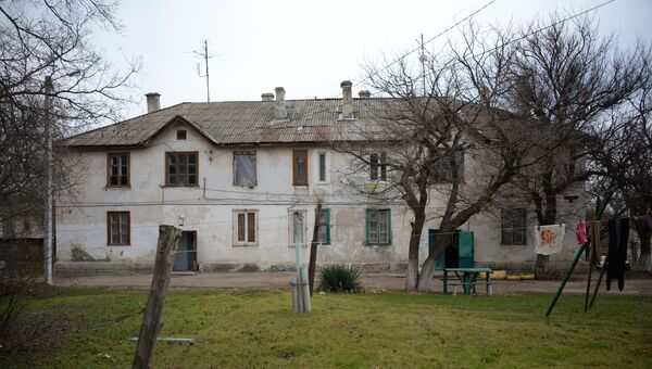 Аварийный дом на улице Паршина в Севастополе