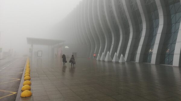 Туман в аэропорту Симферополь