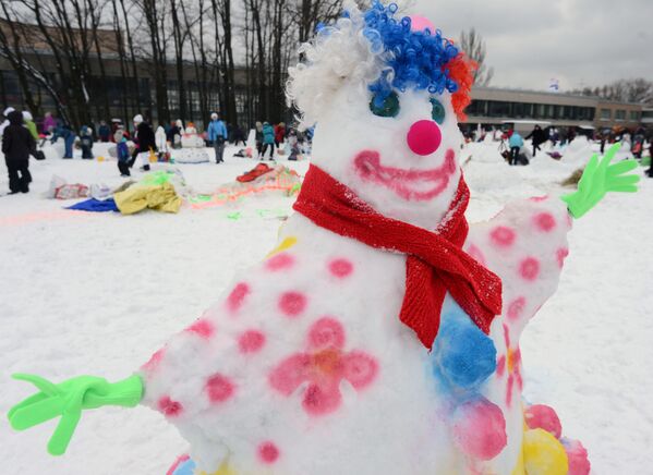 Арт-битва снеговиков в Москве