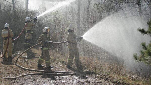 В Крыму прошли учения МЧС по тушению лесных пожаров
