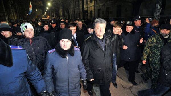 Визит Петра Порошенко в Крым 27 февраля 2014 года