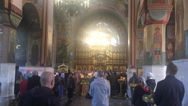 Вербное воскресенье 2020 в Покровском соборе Севастополя