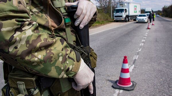 Трасса Таврида блок-пост дорога на Севастополь 