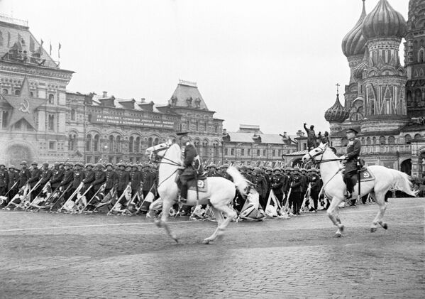 Парад на Красной площади в Москве 24 июня 1945 года