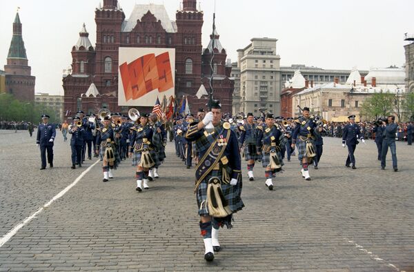 Военные оркестры разных стран приняли участие в Параде Победы мира