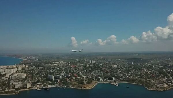 Репетиция авиапарада в Севастополе_видео