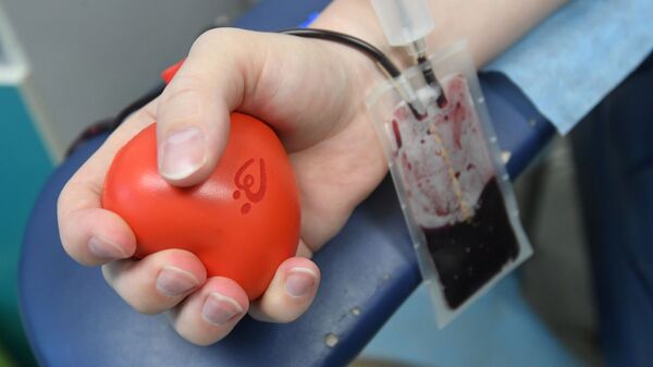 Забор крови в рамках акции Оставайся донором в Центре крови ФМБА России в Москве