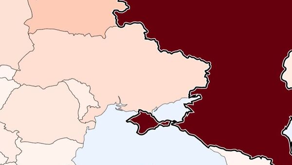 Российкий Крым на карте испанской телерадикорпорации