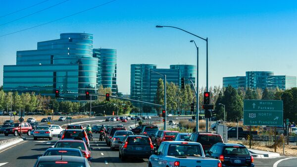 Вид на штаб-квартиру компании Oracle в Редвуд-Сити, Калифорния