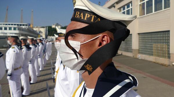 Украинские моряки принимают участие в торжествах в честь Дня ВМС Украины