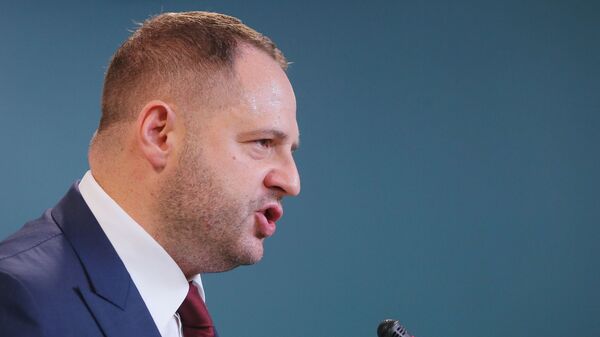 Брифинг нового главы офиса президента Украины А. Ермака