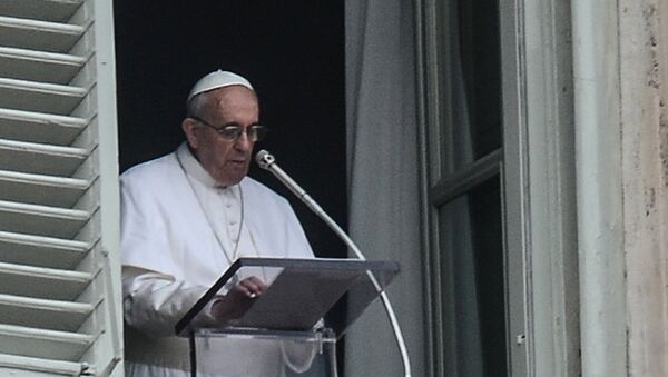 Папа римский Франциск обратился с проповедью к верующим