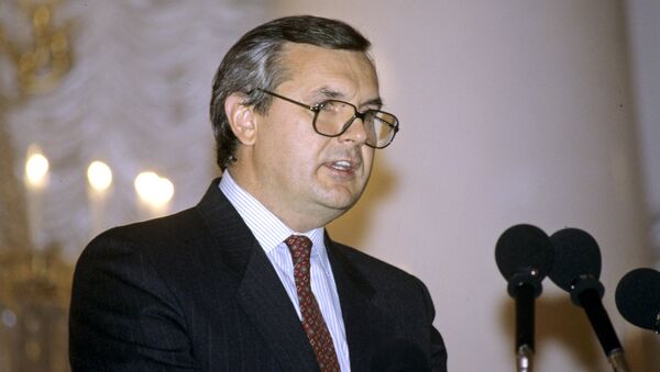 Бывший министр иностранных дел Латвии Янис Юрканс. Архив