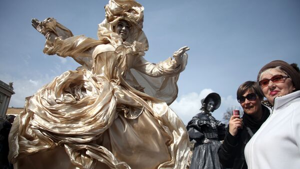 Фестиваль живых скульптур в Одессе