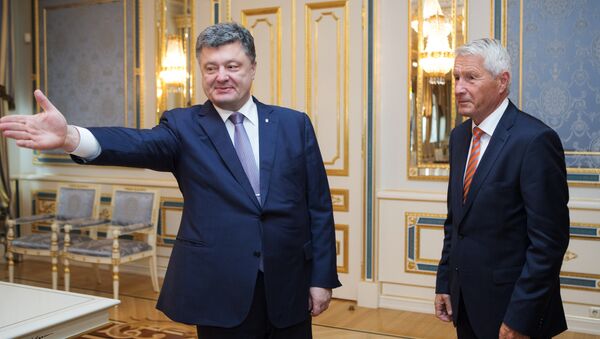 Встреча президента Украины Петра Порошенко и генсека Совета Европы Турбьерна Ягланда