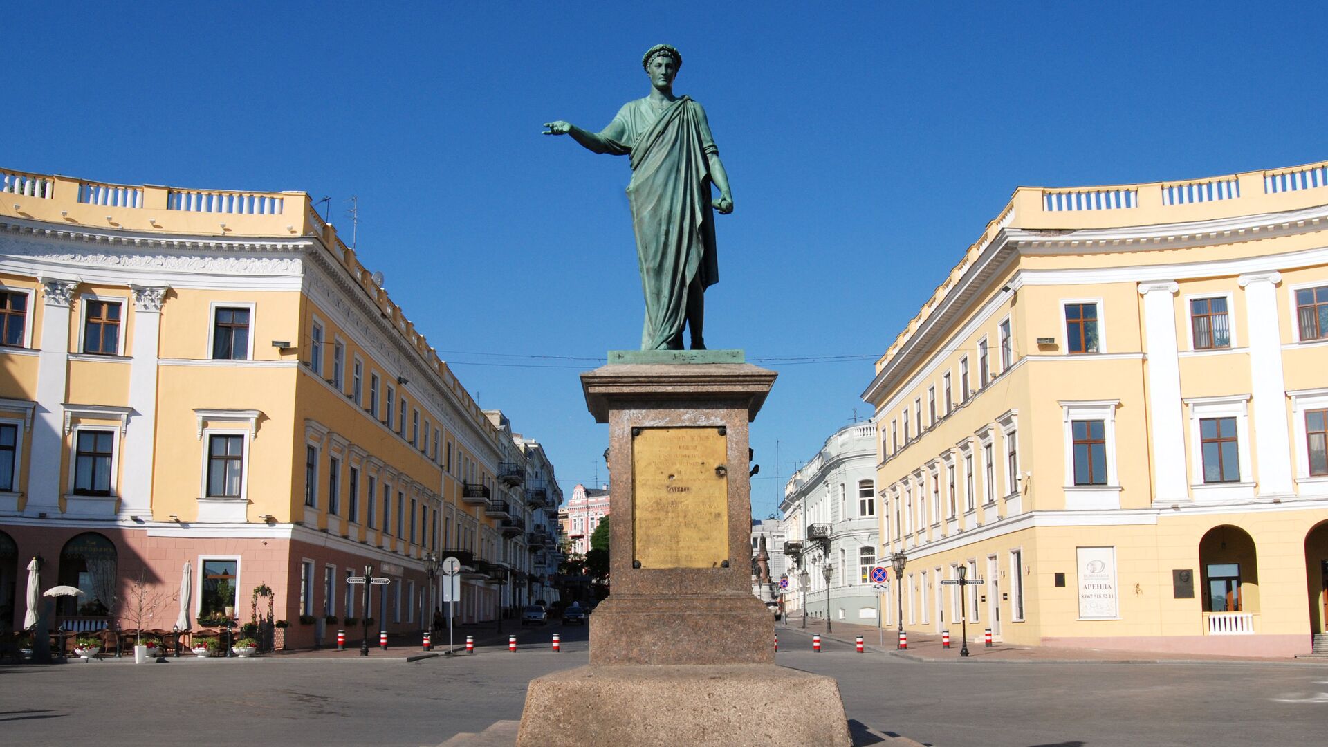 Памятник Дюку де Ришелье в Одессе - РИА Новости, 1920, 31.03.2024