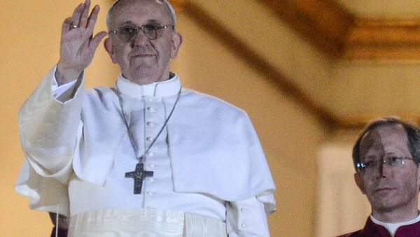 Новоизбранный папа римский Франциск