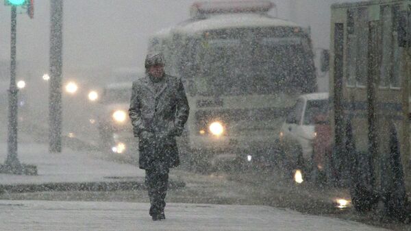Снегопад в Томске